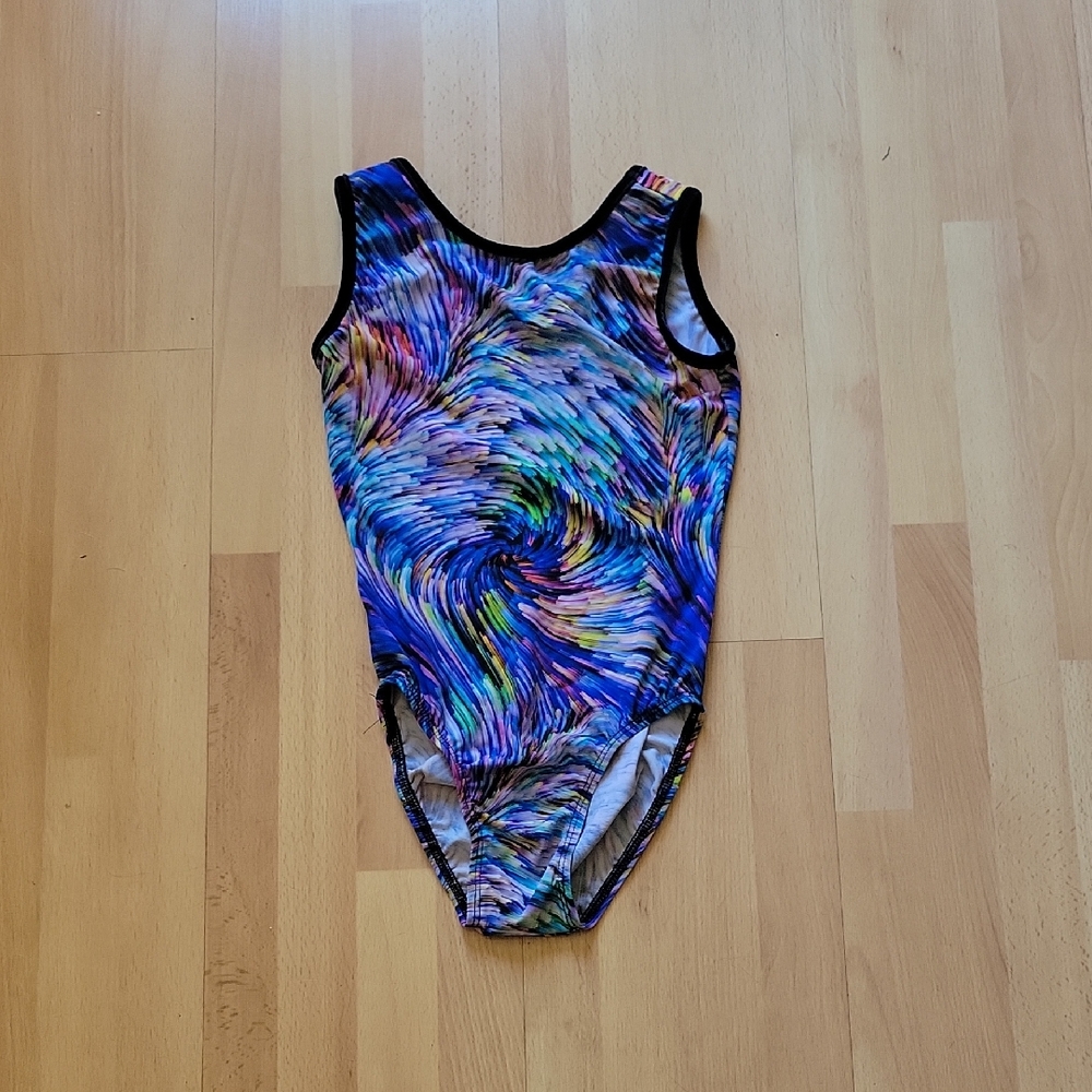 Colorful Swirl Kids Leotard